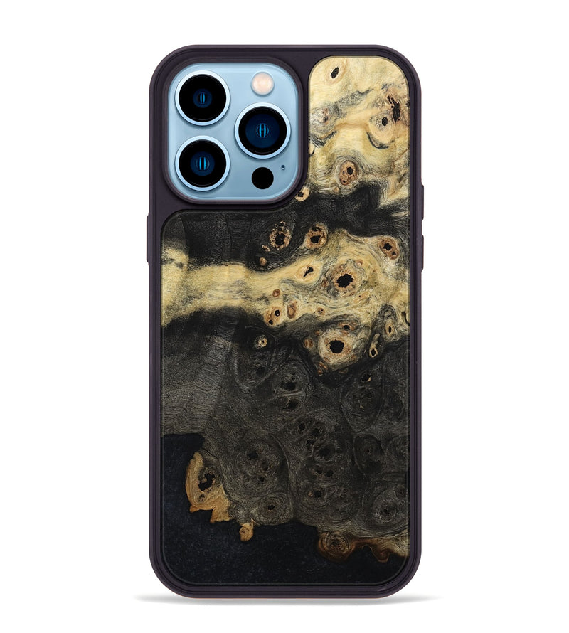 iPhone 14 Pro Max Wood Phone Case - Britni (Wood Burl, 797525)