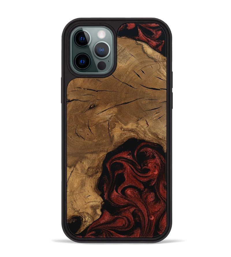 iPhone 12 Pro Max Wood Phone Case - Mariann (Ancient Olive, 797614)