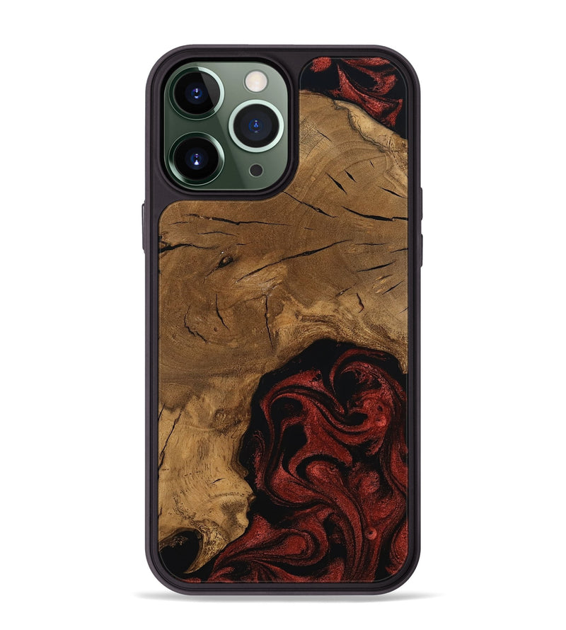 iPhone 13 Pro Max Wood Phone Case - Mariann (Ancient Olive, 797614)