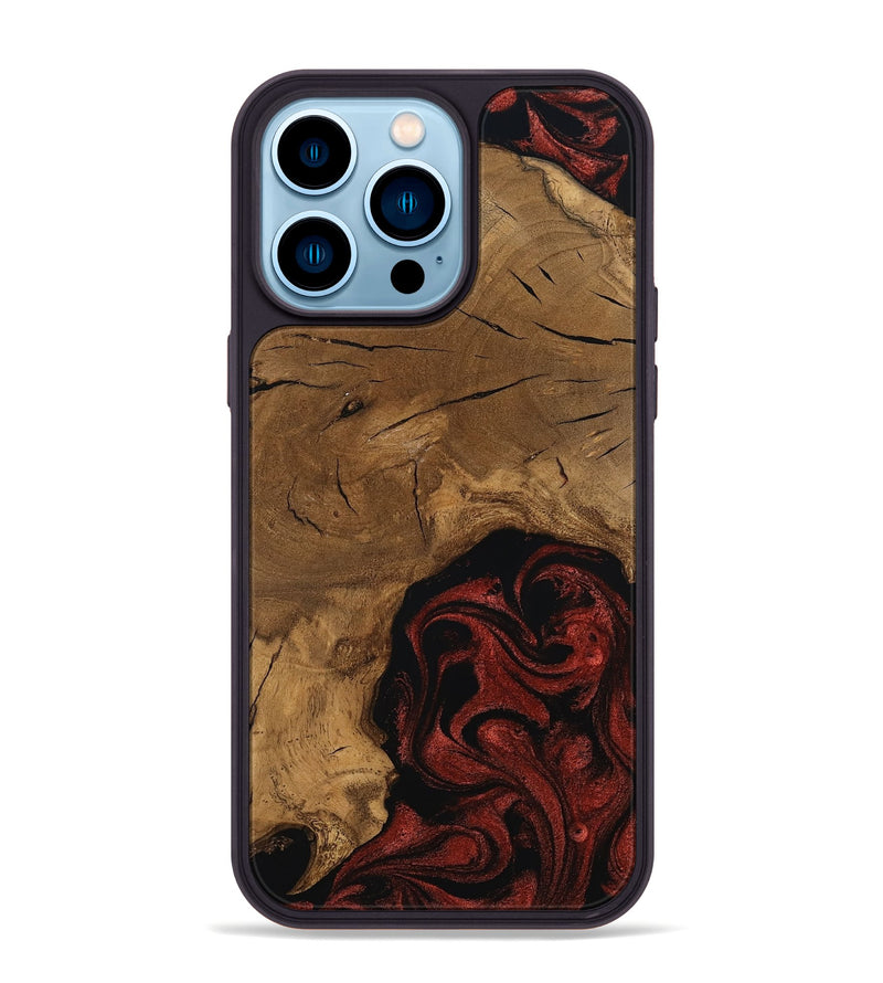 iPhone 14 Pro Max Wood Phone Case - Mariann (Ancient Olive, 797614)