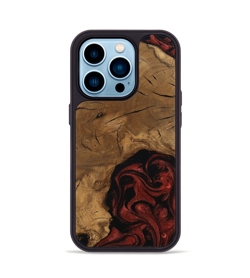 iPhone 14 Pro Wood Phone Case - Mariann (Ancient Olive, 797614)