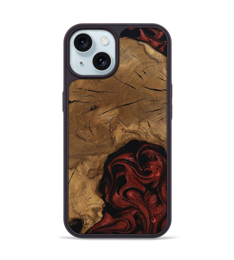 iPhone 15 Wood Phone Case - Mariann (Ancient Olive, 797614)