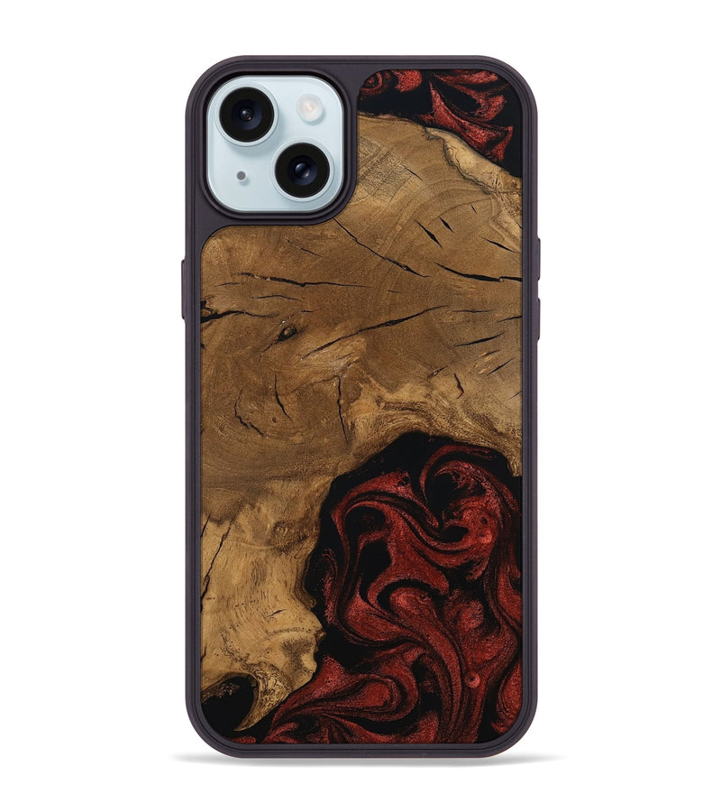 iPhone 15 Plus Wood Phone Case - Mariann (Ancient Olive, 797614)