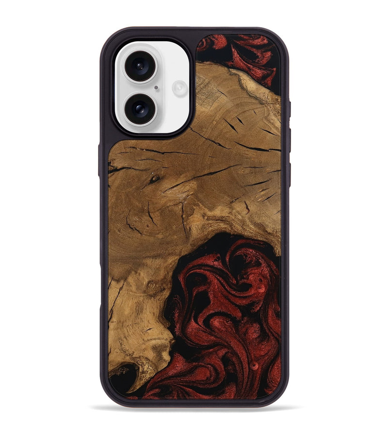 iPhone 16 Plus Wood Phone Case - Mariann (Ancient Olive, 797614)