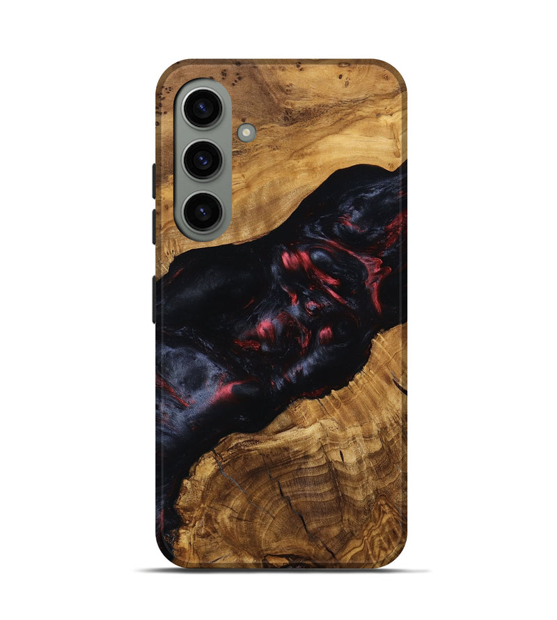 Galaxy S24 Wood Live Edge Phone Case - Carlee (Ancient Olive, 797673)