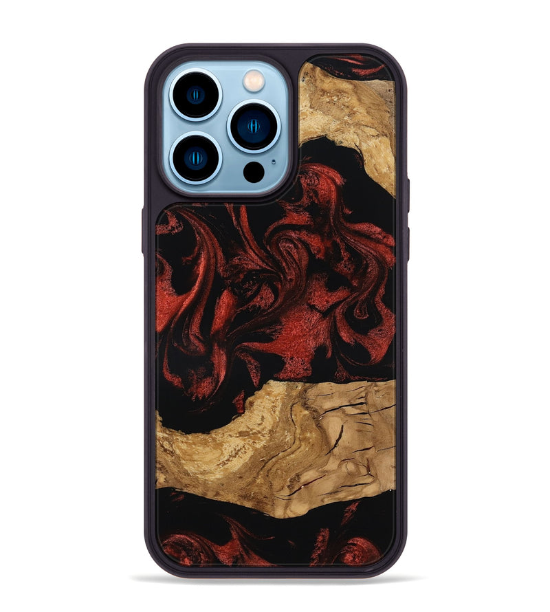 iPhone 14 Pro Max Wood Phone Case - Mollie (Ancient Olive, 797736)