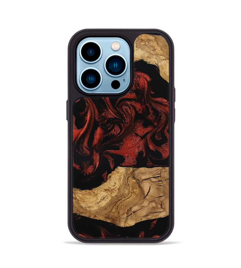 iPhone 14 Pro Wood Phone Case - Mollie (Ancient Olive, 797736)