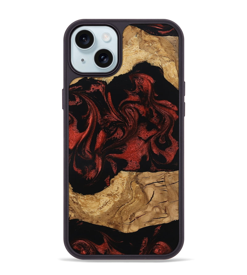 iPhone 15 Plus Wood Phone Case - Mollie (Ancient Olive, 797736)