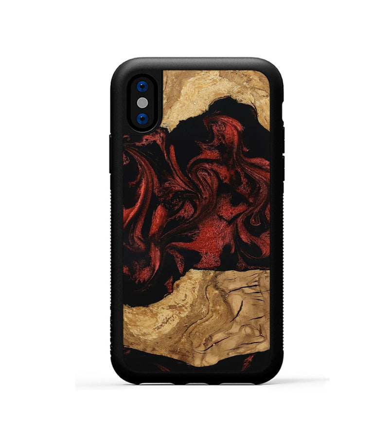 iPhone Xs Wood Phone Case - Mollie (Ancient Olive, 797736)