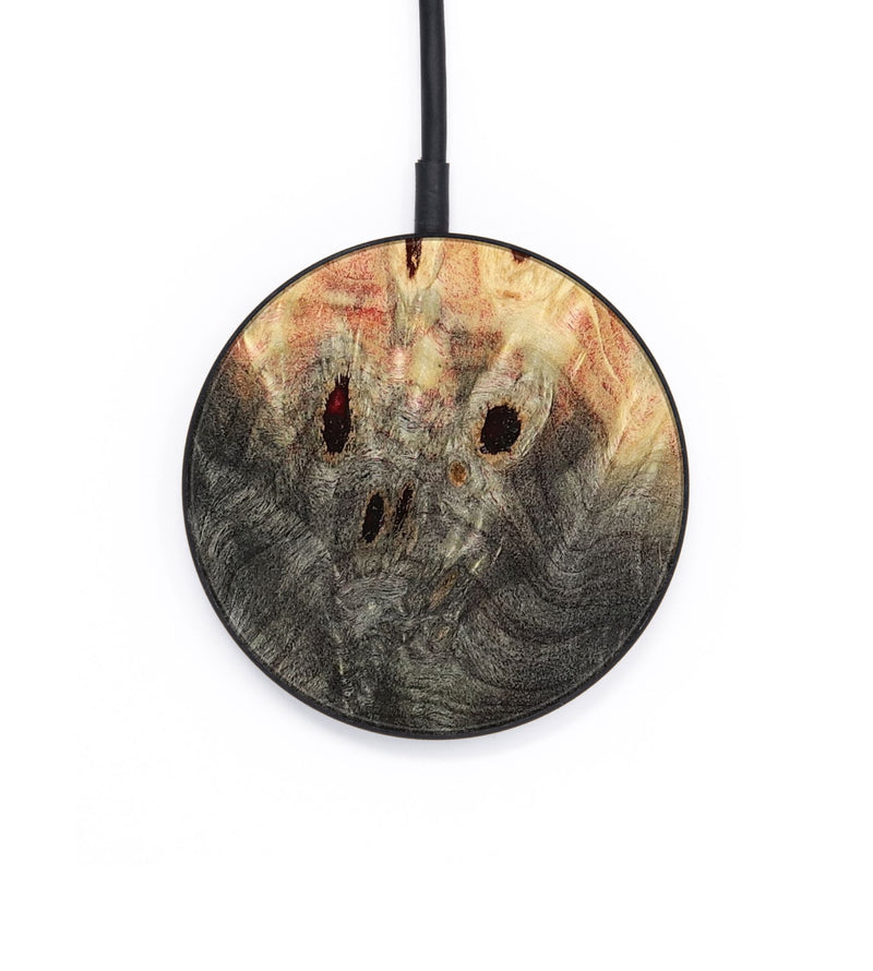 Circle Wood Wireless Charger - Porsha (Red, 797765)