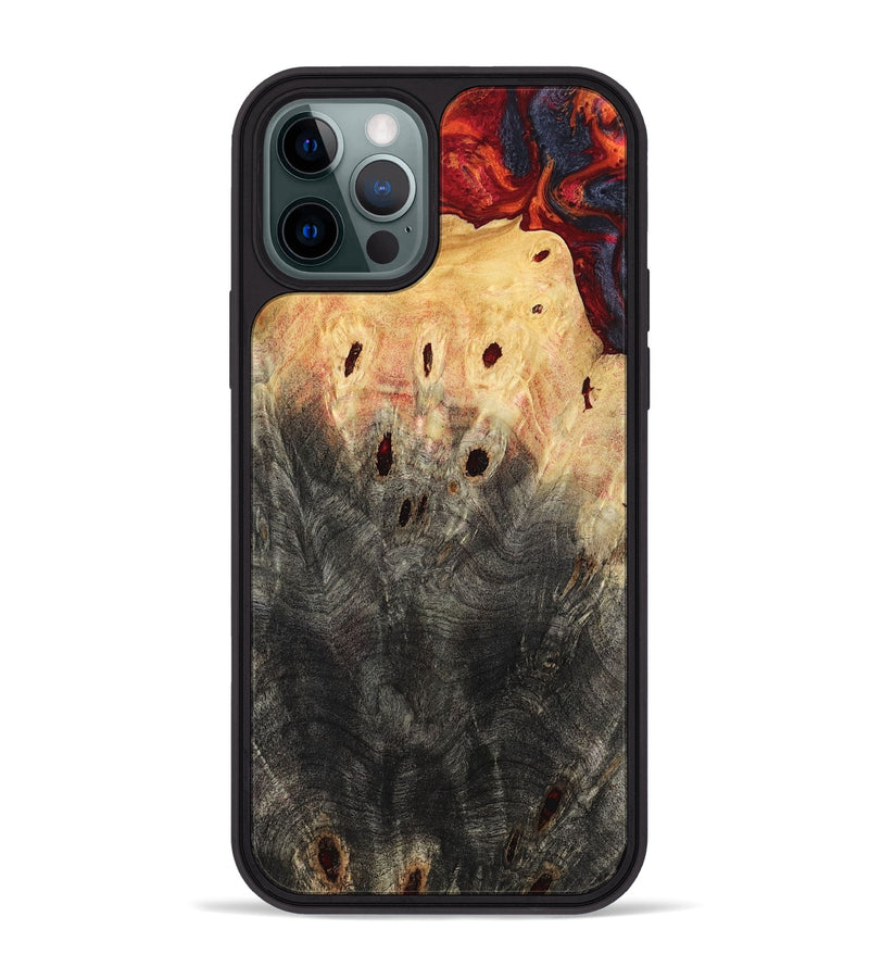 iPhone 12 Pro Max Wood Phone Case - Porsha (Red, 797765)