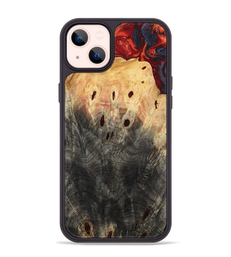 iPhone 14 Plus Wood Phone Case - Porsha (Red, 797765)
