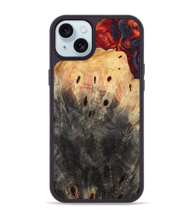 iPhone 15 Plus Wood Phone Case - Porsha (Red, 797765)