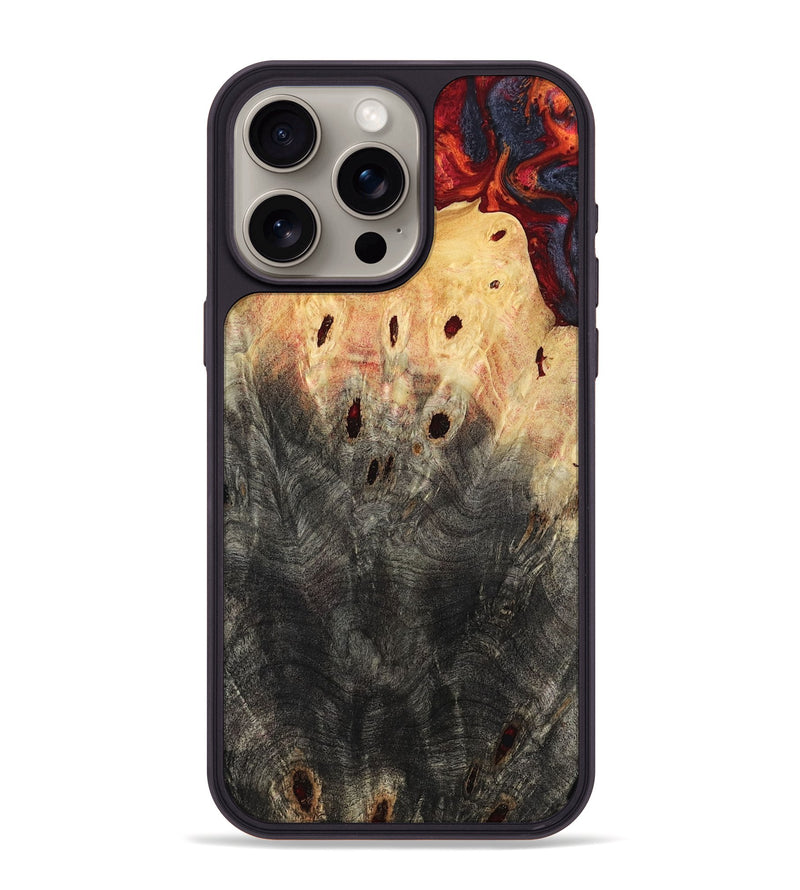 iPhone 15 Pro Max Wood Phone Case - Porsha (Red, 797765)