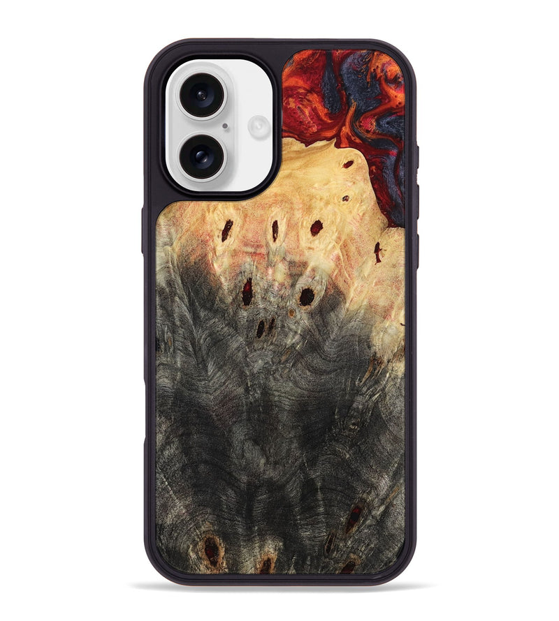 iPhone 16 Plus Wood Phone Case - Porsha (Red, 797765)