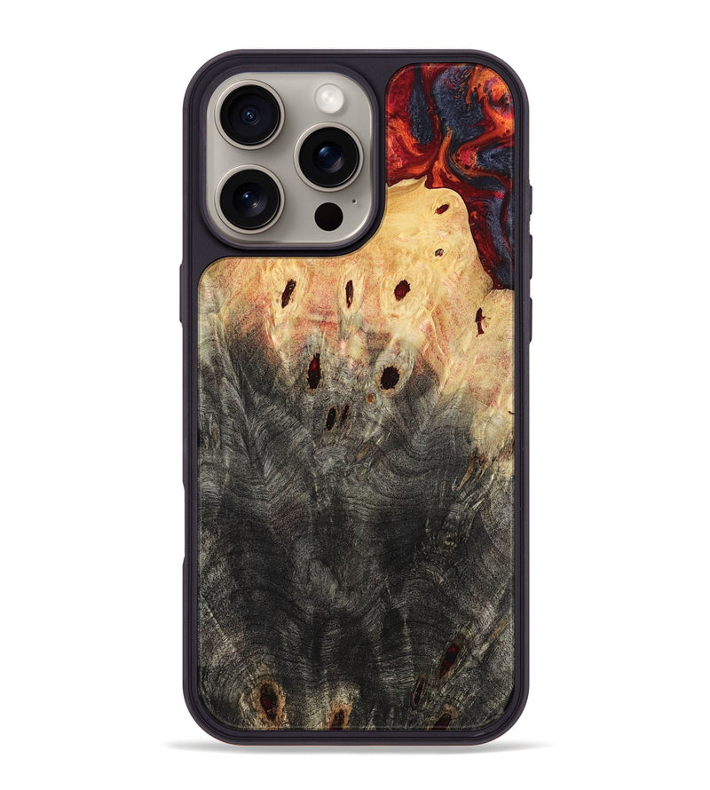 iPhone 16 Pro Max Wood Phone Case - Porsha (Red, 797765)