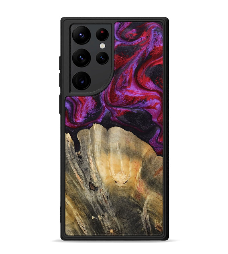 Galaxy S22 Ultra Wood Phone Case - London (Red, 797766)