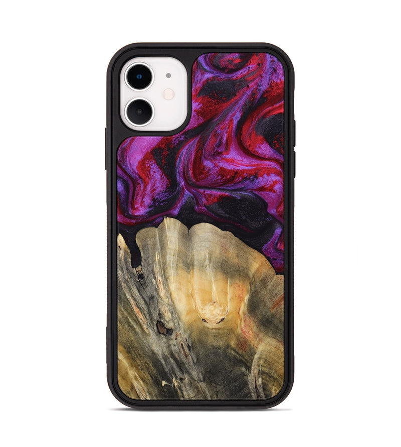 iPhone 11 Wood Phone Case - London (Red, 797766)