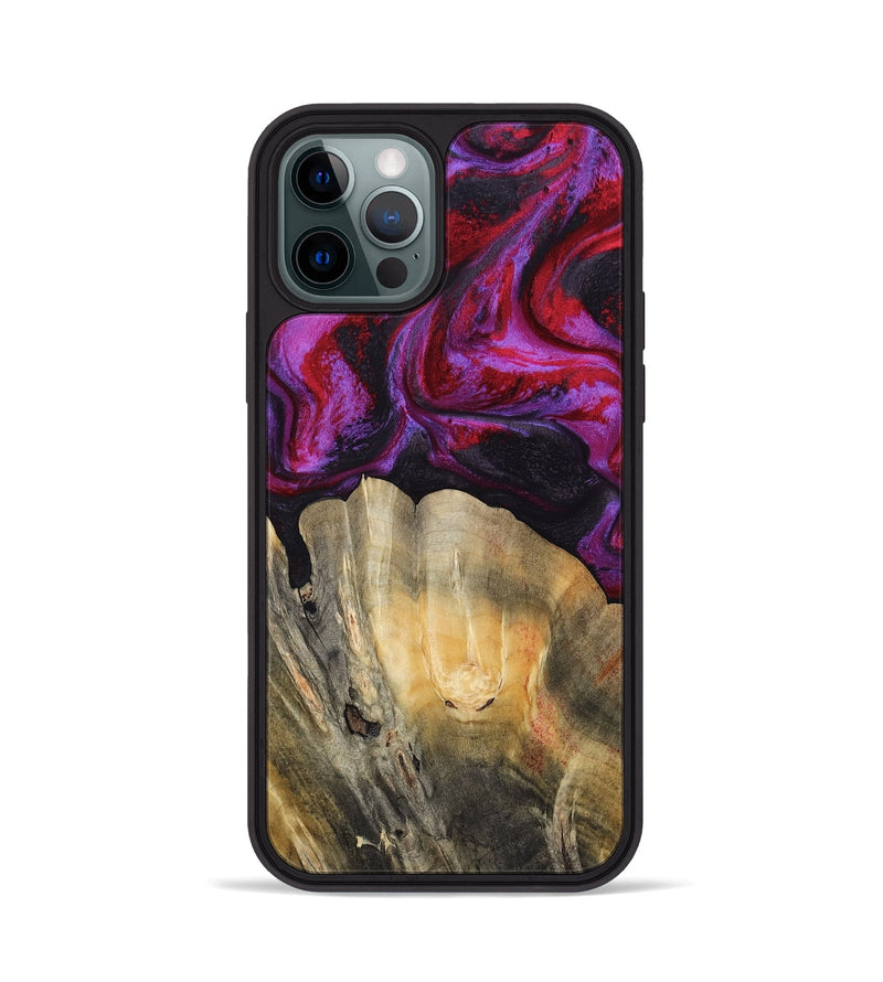 iPhone 12 Pro Wood Phone Case - London (Red, 797766)