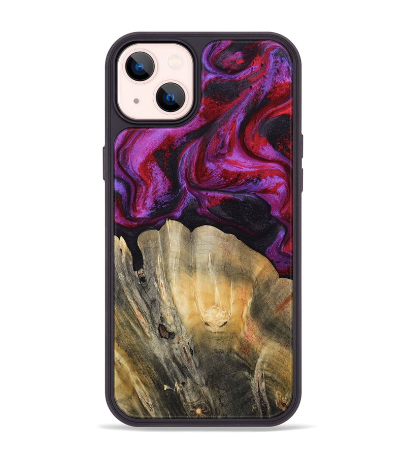 iPhone 14 Plus Wood Phone Case - London (Red, 797766)