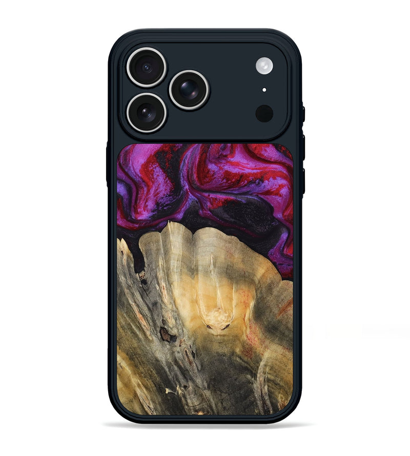 iPhone 17 Pro Max Wood Phone Case - London (Red, 797766)