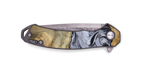 EDC Wood Pocket Knife - Ahmad (Black & White, 797774)