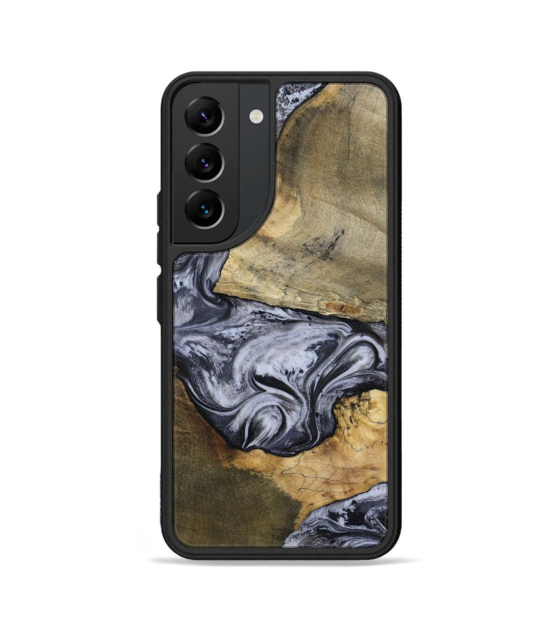 Galaxy S22 Wood Phone Case - Ahmad (Black & White, 797774)