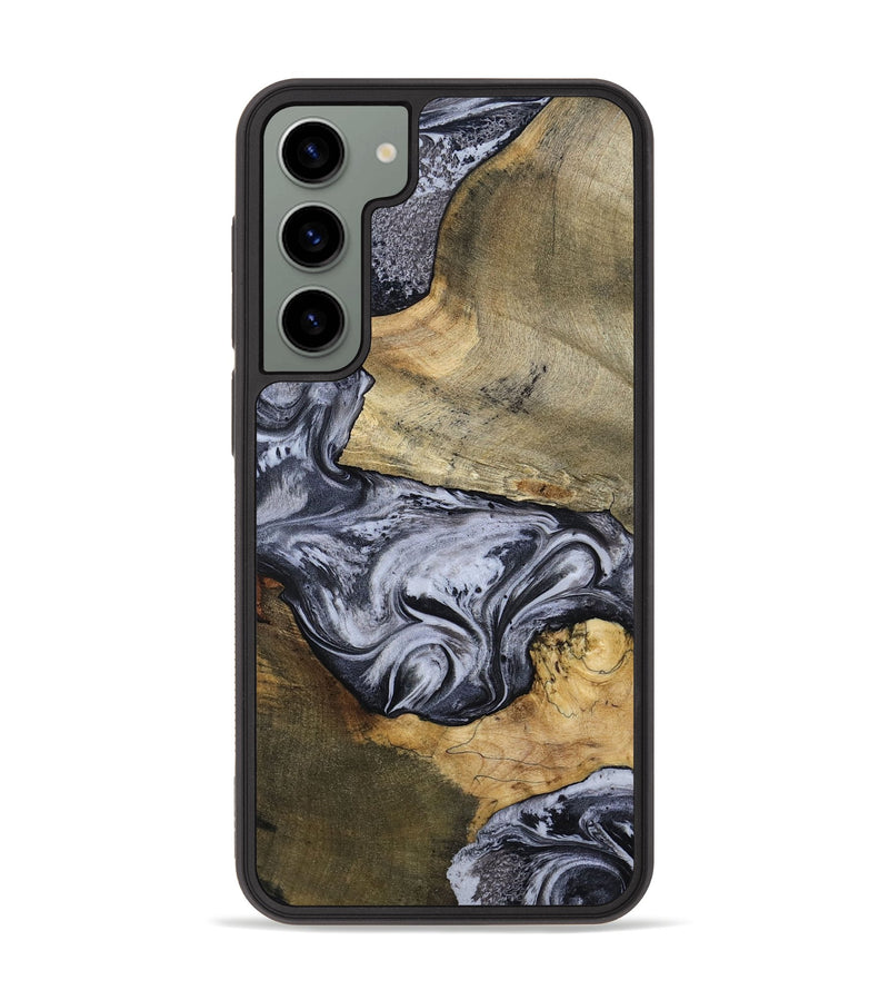 Galaxy S23 Plus Wood Phone Case - Ahmad (Black & White, 797774)