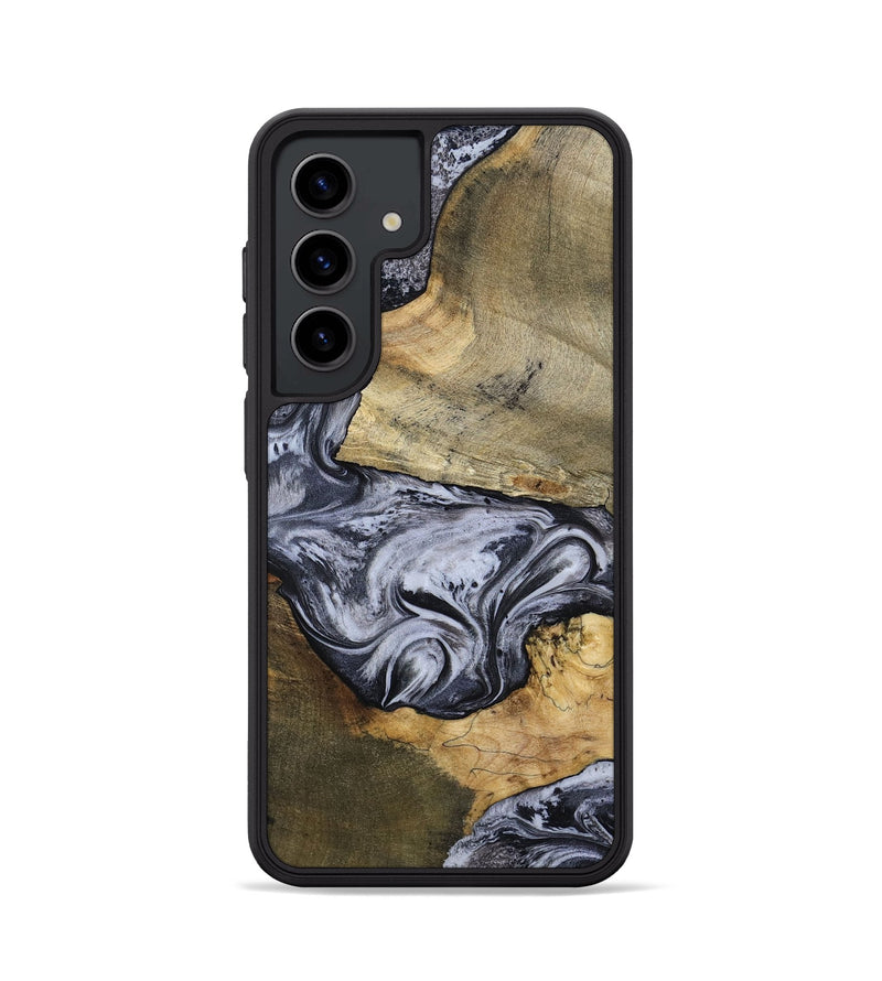 Galaxy S24 Wood Phone Case - Ahmad (Black & White, 797774)
