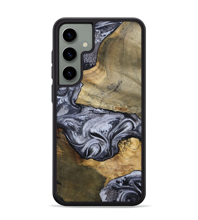 Galaxy S24 Plus Wood Phone Case - Ahmad (Black & White, 797774)