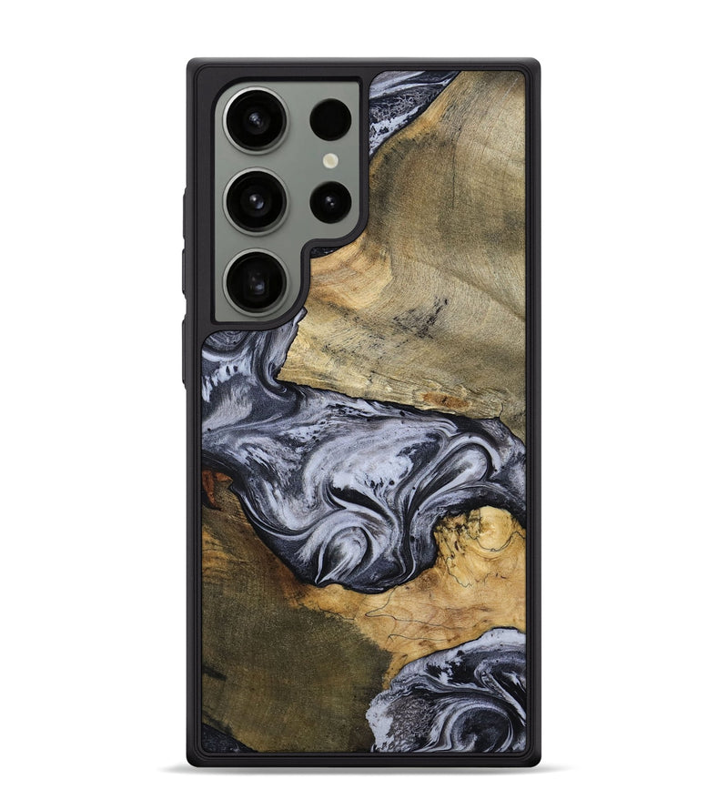 Galaxy S24 Ultra Wood Phone Case - Ahmad (Black & White, 797774)