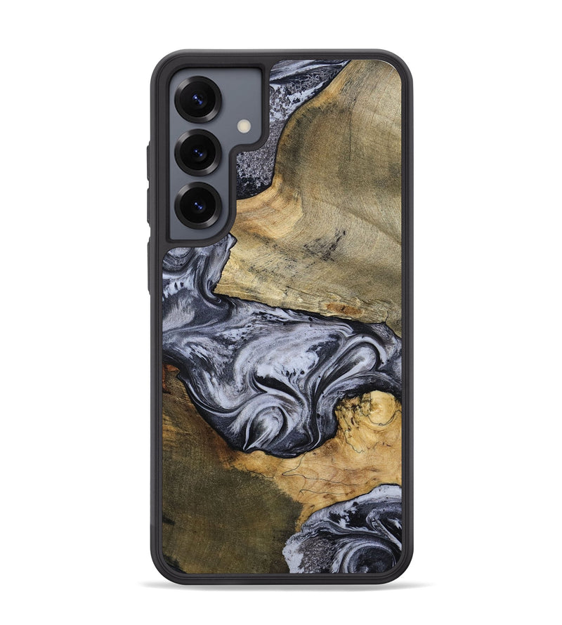 Galaxy S25 Plus Wood Phone Case - Ahmad (Black & White, 797774)