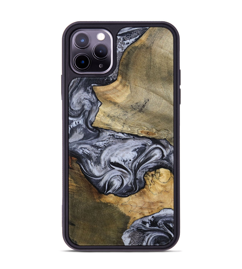 iPhone 11 Pro Max Wood Phone Case - Ahmad (Black & White, 797774)