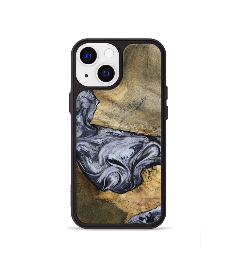 iPhone 13 mini Wood Phone Case - Ahmad (Black & White, 797774)