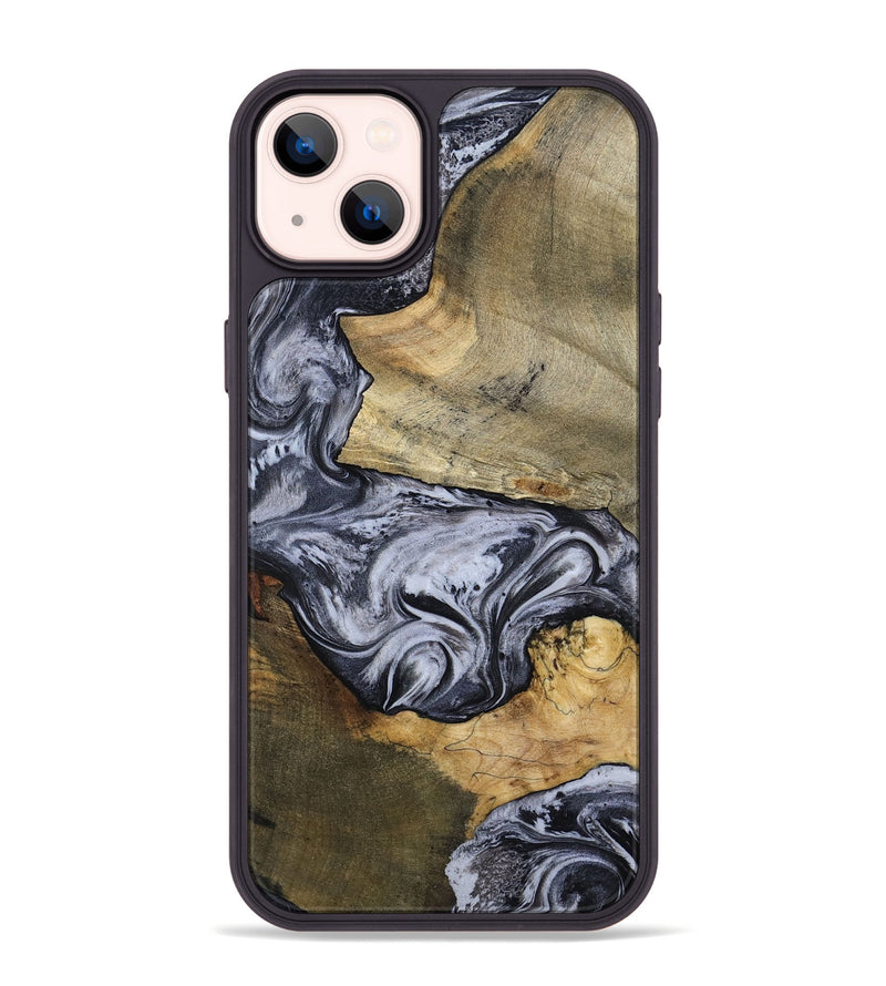 iPhone 14 Plus Wood Phone Case - Ahmad (Black & White, 797774)