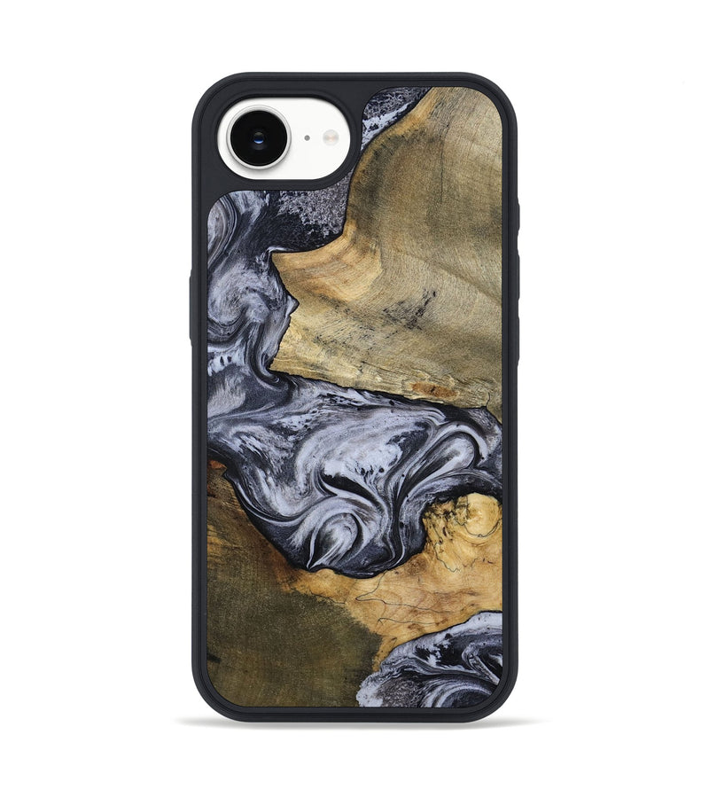 iPhone 16e Wood Phone Case - Ahmad (Black & White, 797774)