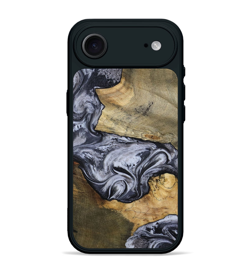 iPhone 17 Air Wood Phone Case - Ahmad (Black & White, 797774)