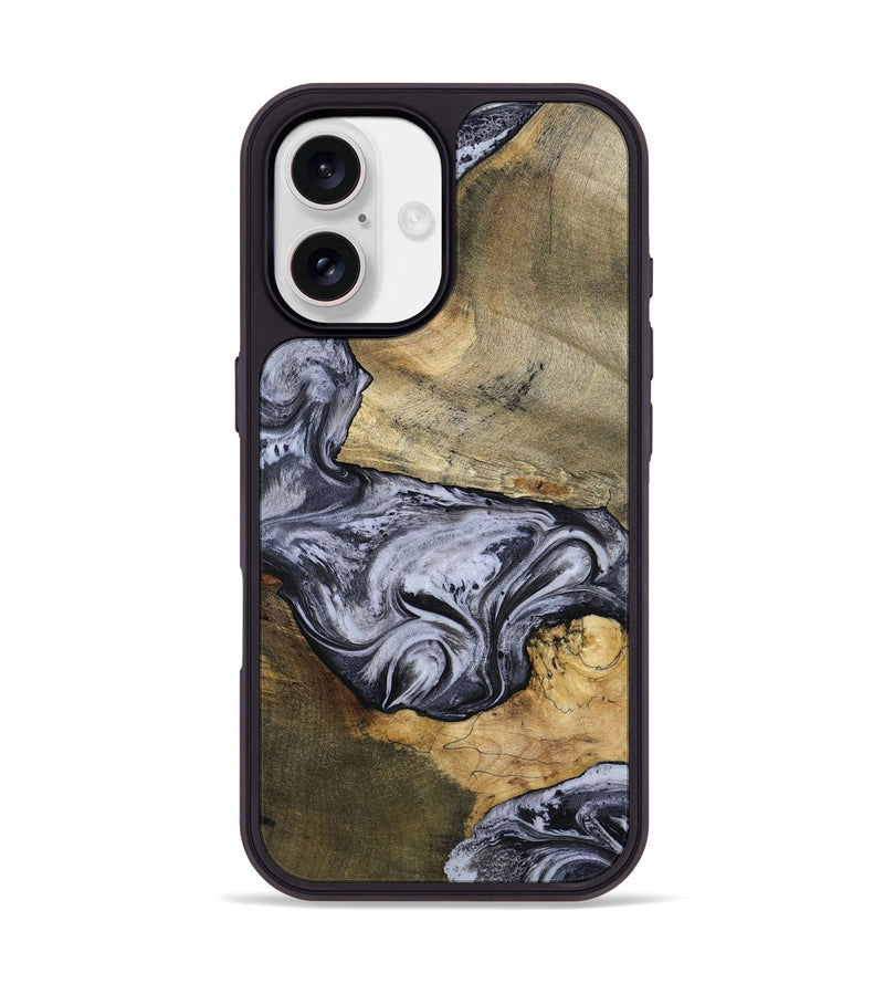 iPhone 17 Wood Phone Case - Ahmad (Black & White, 797774)