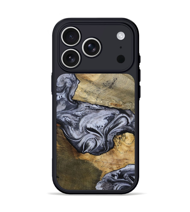 iPhone 17 Pro Wood Phone Case - Ahmad (Black & White, 797774)