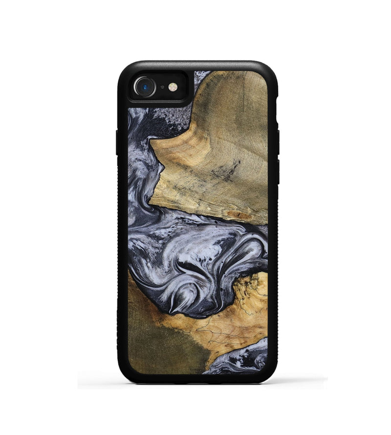 iPhone SE Wood Phone Case - Ahmad (Black & White, 797774)