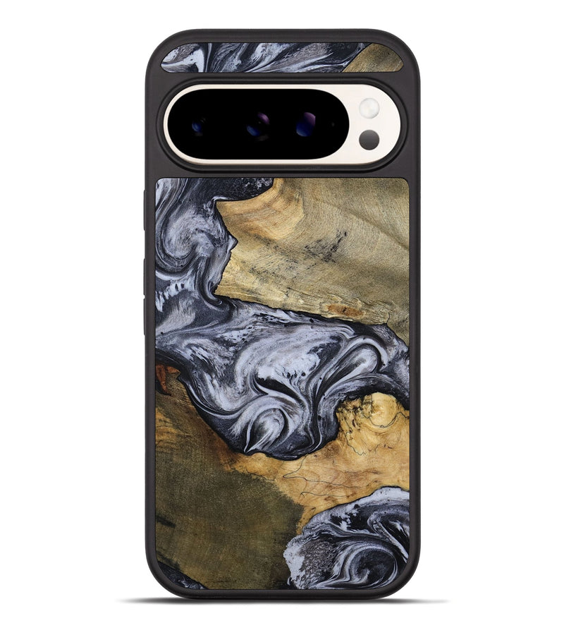 Pixel 10 Pro XL Wood Phone Case - Ahmad (Black & White, 797774)