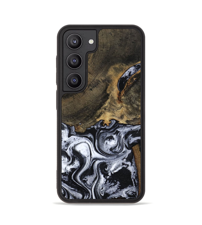 Galaxy S23 Wood Phone Case - Katlin (Black & White, 797779)