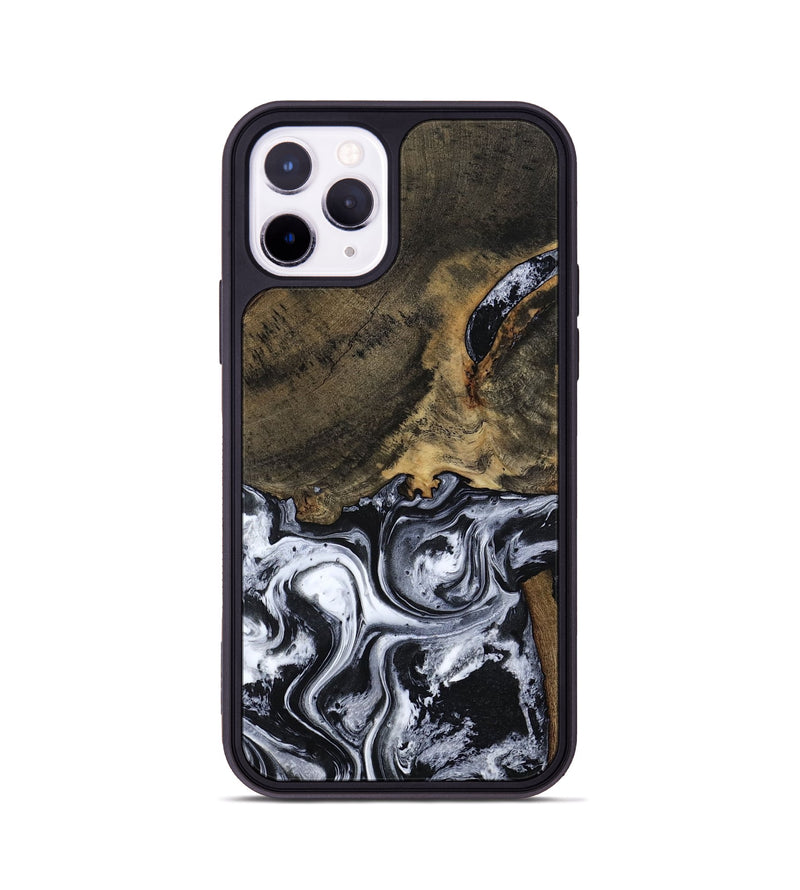 iPhone 11 Pro Wood Phone Case - Katlin (Black & White, 797779)