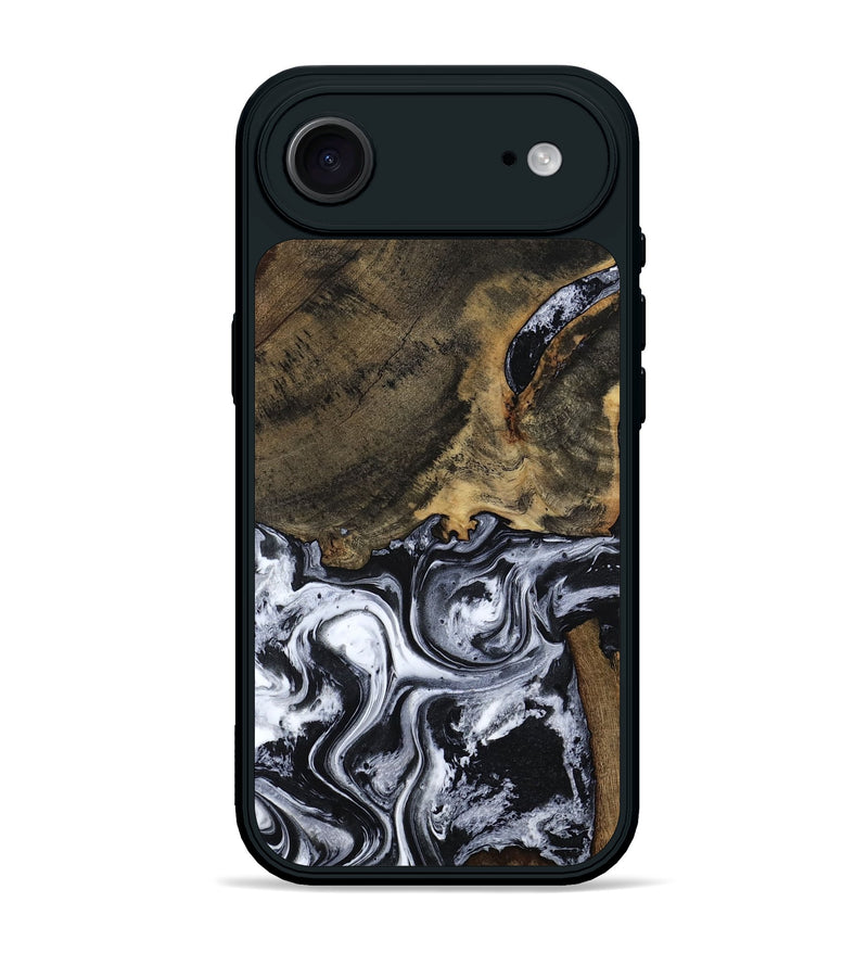 iPhone 17 Air Wood Phone Case - Katlin (Black & White, 797779)