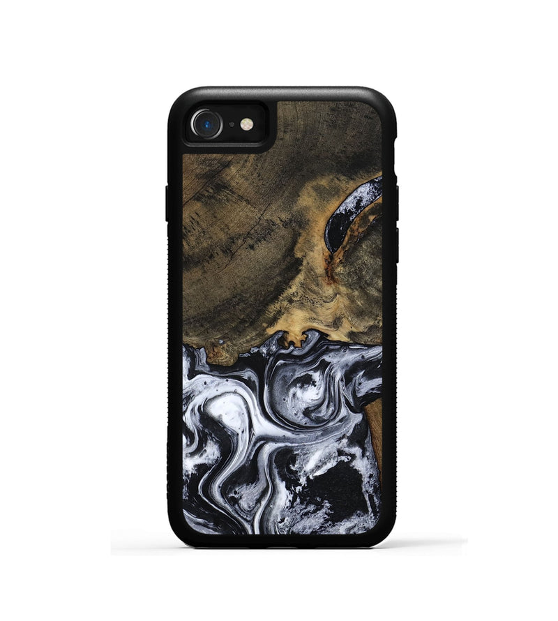 iPhone SE Wood Phone Case - Katlin (Black & White, 797779)