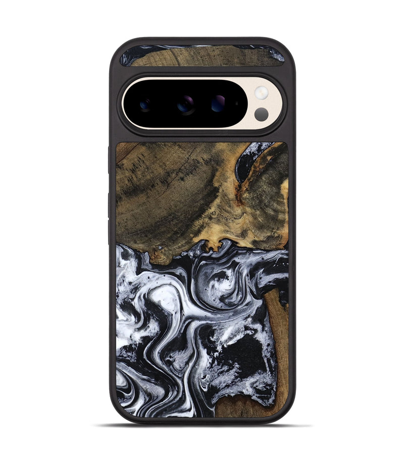 Pixel 10 Wood Phone Case - Katlin (Black & White, 797779)