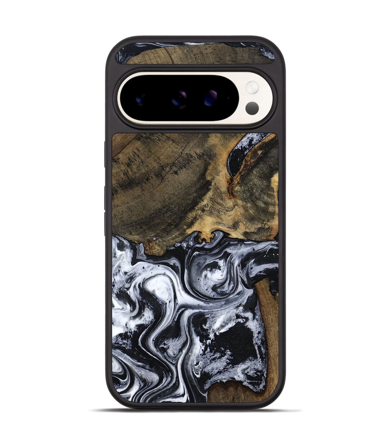 Pixel 9 Pro Wood Phone Case - Katlin (Black & White, 797779)