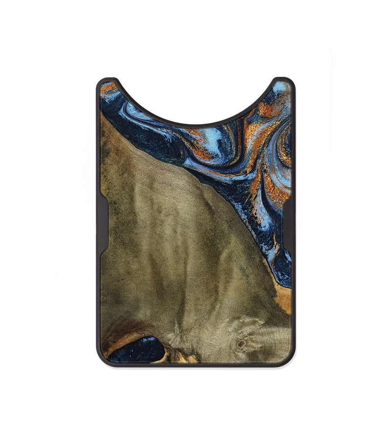 Alloy Wood Wallet - Georgie (Teal & Gold, 797788)