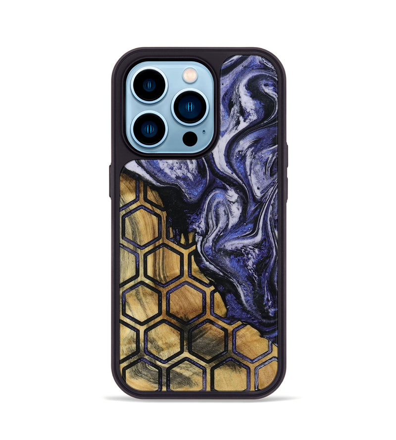 iPhone 14 Pro Wood Phone Case - Ayah (Pattern, 797813)