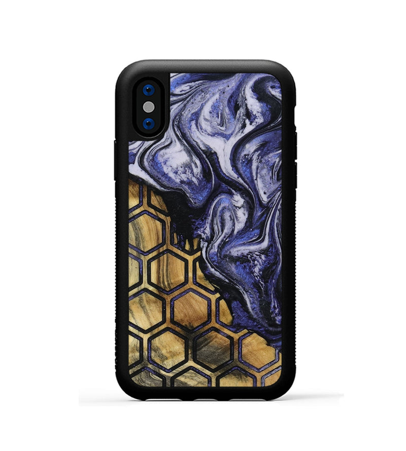 iPhone Xs Wood Phone Case - Ayah (Pattern, 797813)